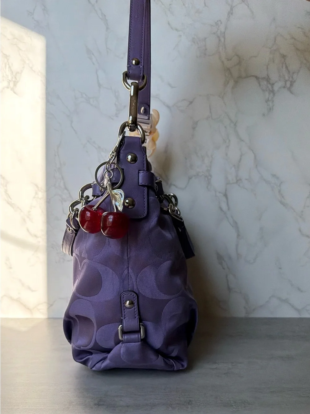 NWOT Lilac Purple Coach Carly Shoulder Bag